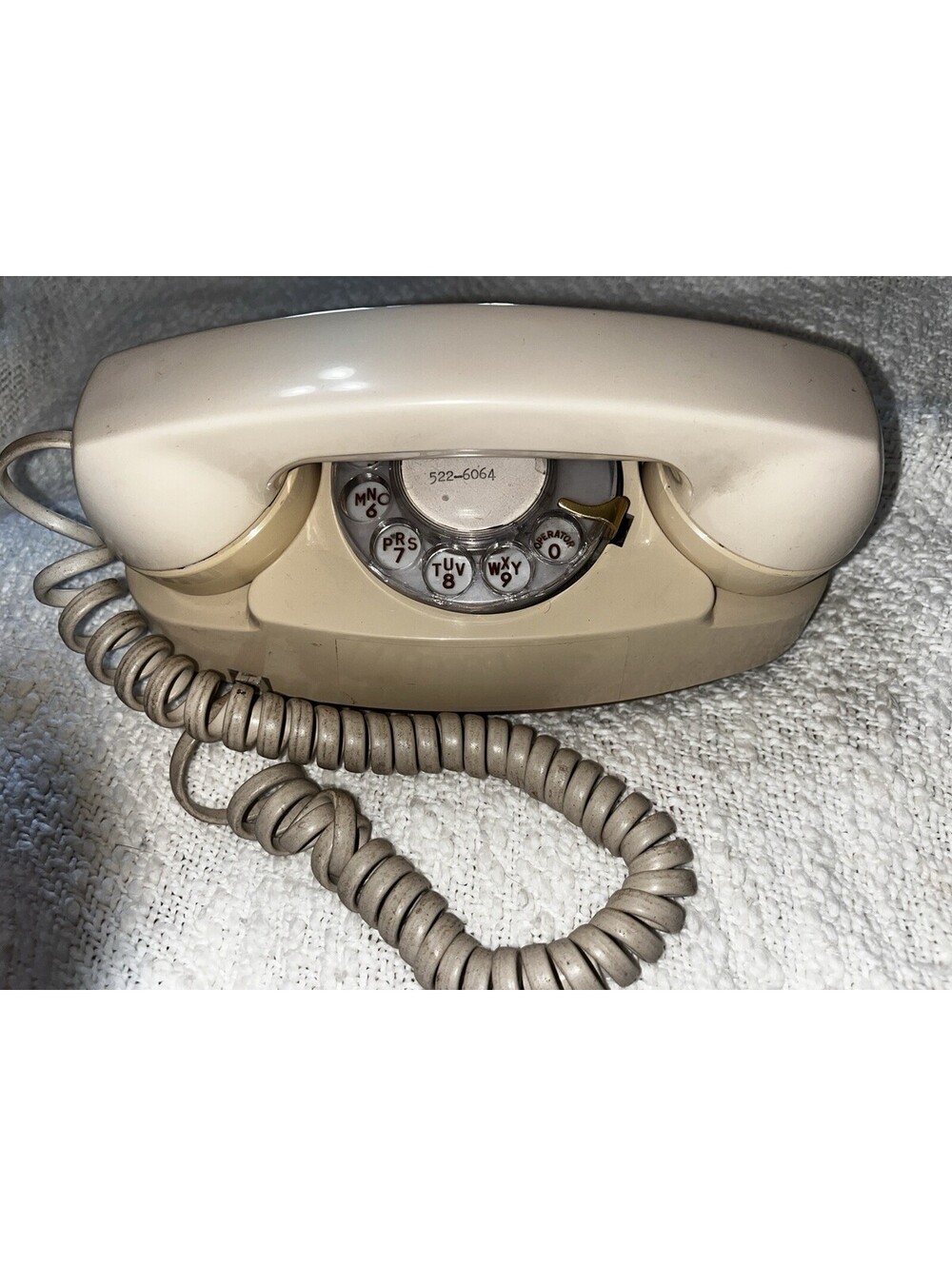 Vintage Bell System Princess Rotary Desk Phone Ivory Western Electric 702BM